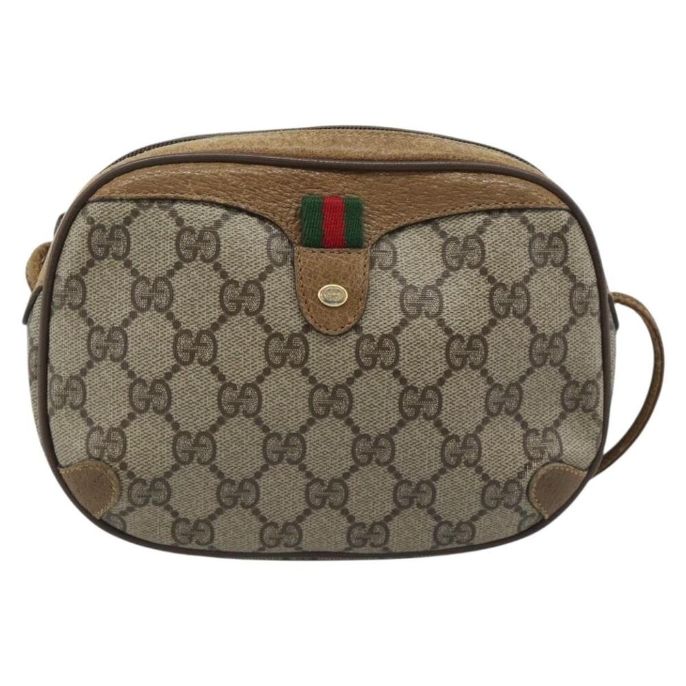 Gucci GG Supreme Shoulder Bag Beige